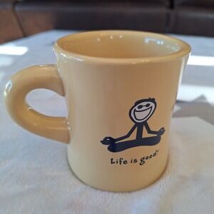 Life is Good Vintage Diner Style Coffee Mug Do What You Like‎ Yoga Cup